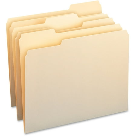 Smead, SMD10343, WaterShed/CutLess File Folders, 100 / Box, Manila