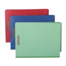 Smead, SMD29781, End Tab Pressboard Classification Folders, 10 / Box, Blue