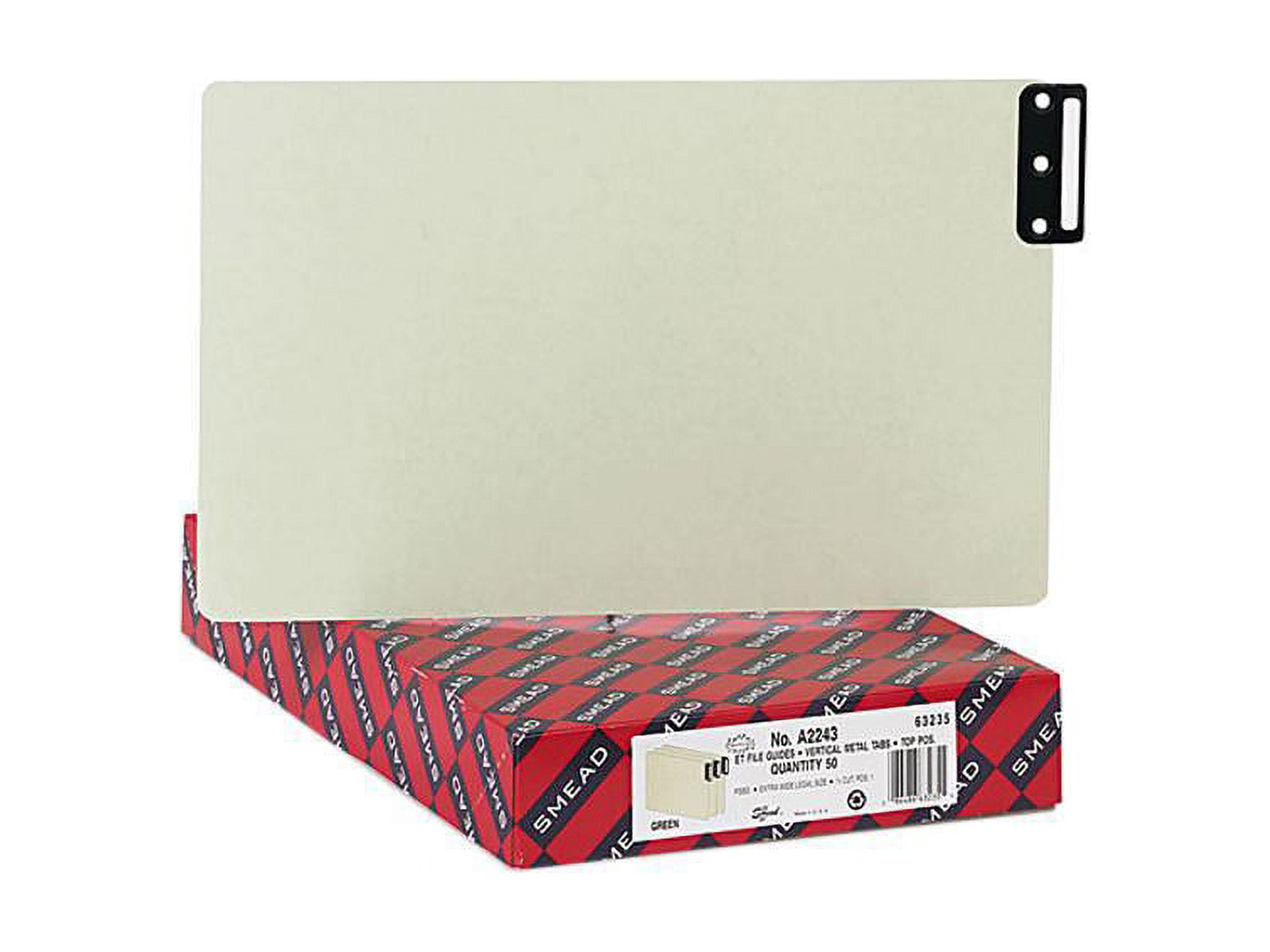 Smead 100% Recycled Filing Guides with Vertical Extra-Wide Blank Tab - Printed Tab(s) - Character - A-Z - 25 Tab(s)/Set0.50 Smead 100% Recycled Filing Guides with Vertical Extra-Wide Blank Tab - Printed Tab(s) - Character - A-Z - 25 Tab(s)/Set0.50