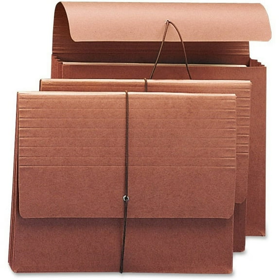 Smead, SMD71105, Expanding Wallets with Flap and Cord Closure, 10 / Box, Redrope