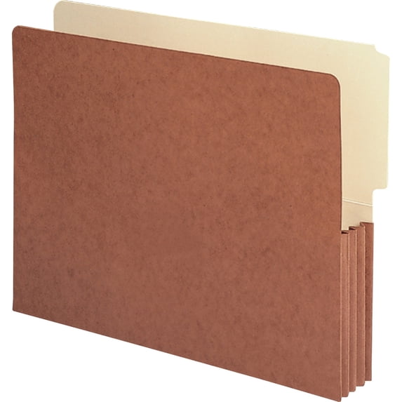 Smead, SMD73624, End Tab File Pockets with Manila Liner, 10 / Box, Redrope