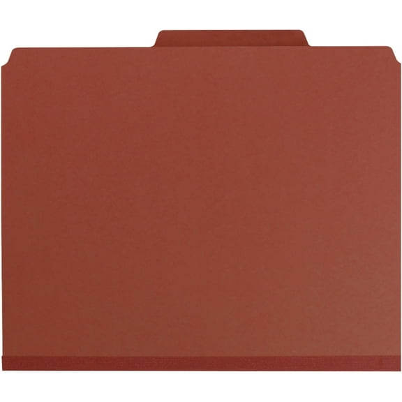 Smead SafeSHIELD Class Folders Pkt Div 2 Div Red 10/BX Letter (14079)