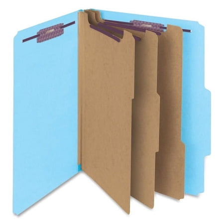 Smead SafeSHIELD Fasteners 3-Div Classification Folders Letter - 8 1/2" x 11" Sheet Size - 3" Expansion - 2 Fastener(s) - 2" Fastener Capacity for Folder - 2/5 Tab Cut - Right of Center Tab Location -