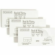 Smead® Seal And View® Clear Tab® Label Protectors, CLL, 3 1/2" x 1 11/16", Box Of 100