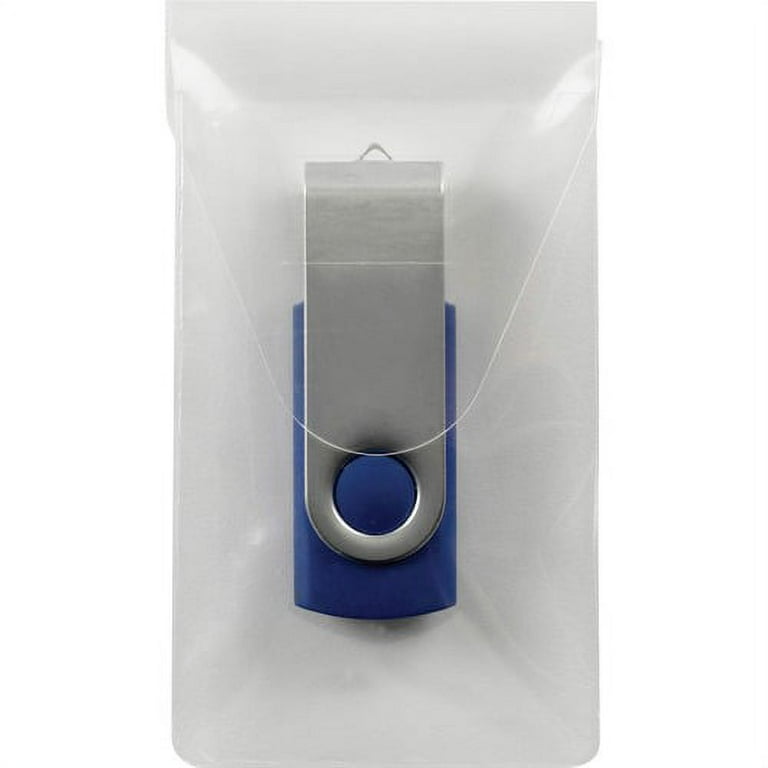 Smead Self-Adhesive USB Flash Drive Pocket - Poly - Clear Smead Self-Adhesive USB Flash Drive Pocket - Poly - Clear