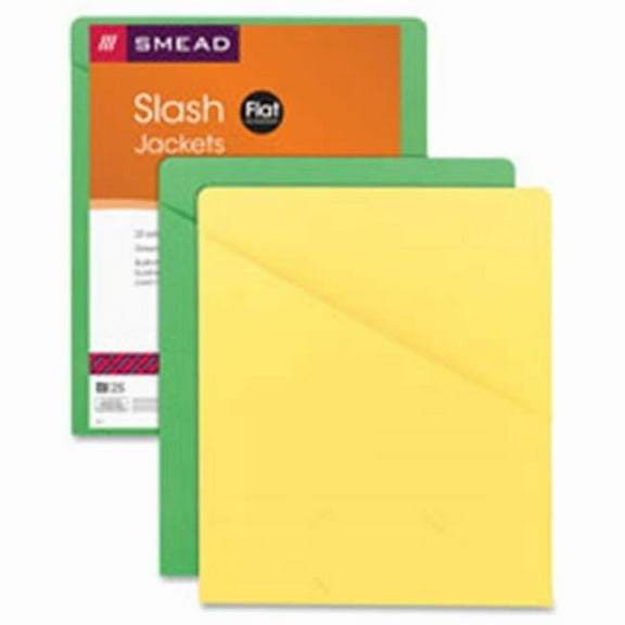 Smead Slash Jacket- 9.75 in. x 11.5 in.- 25-PK- 11 Pt- Green