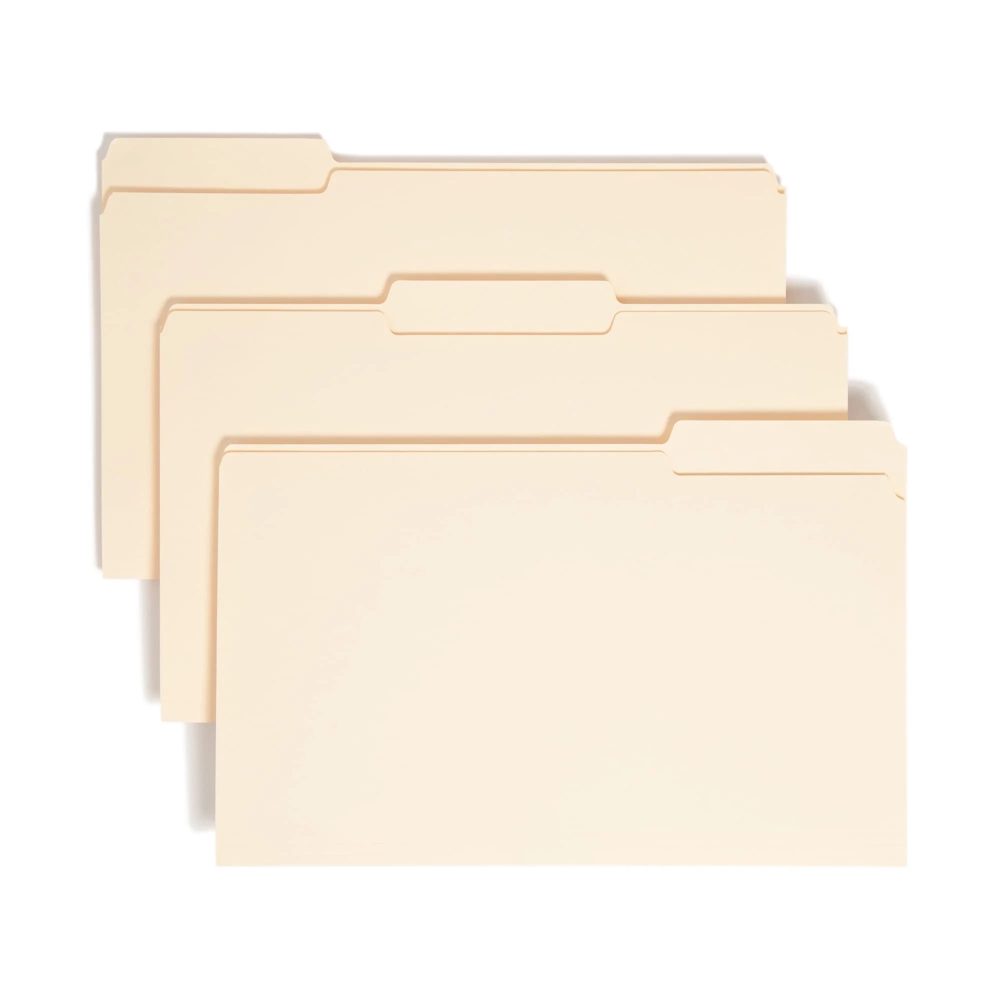 Smead Standard File Folders, 100 Count, Manila, 1/3Cut Tabs, Legal