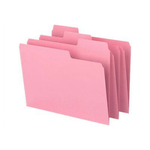 Smead SuperTab Breast Cancer Awareness - File folder - expanding - for Letter - tabbed - pink (pack of 6)