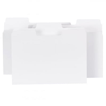 Smead SuperTab File Folder Oversized 1/3-Cut Tab, Letter Size, White, 100 per Box (11980)