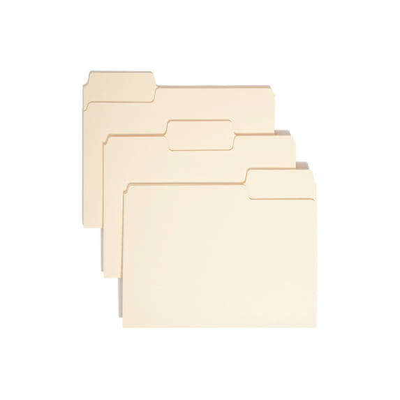 Smead SuperTab® File Folders Manila 1/3 Cut 50/BX Letter (10401)