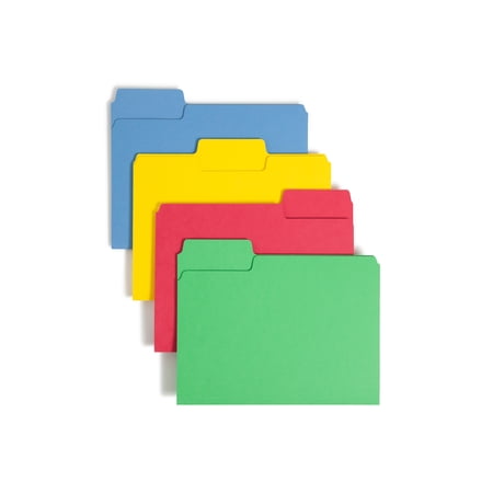 Smead SuperTab® Heavyweight File Folders Asst 50/BX Letter (10410)