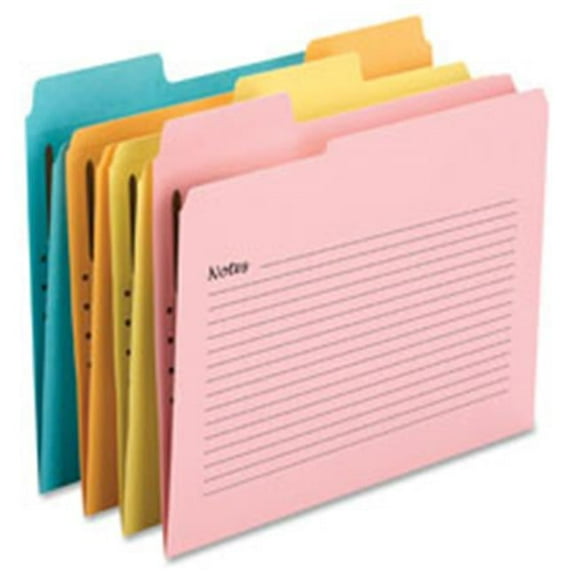 Smead SuperTab Notes Fastener Folders- 24 Per Pack