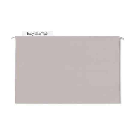 Smead TUFF Extra Capacity Hanging File Folders Legal Steel Gray 18/Box 64342