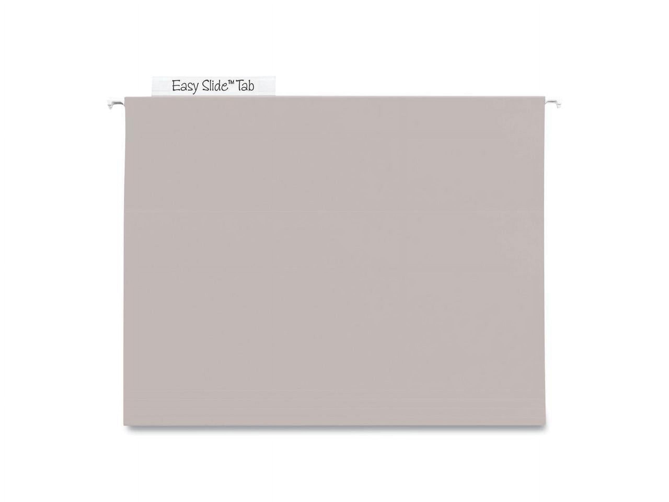 Smead TUFF Extra Capacity Hanging File Folders Letter Steel Gray 18/Box 64242