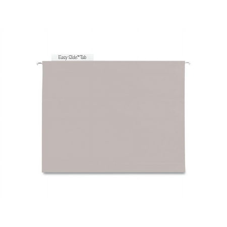 Smead TUFF Extra Capacity Hanging File Folders Letter Steel Gray 18/Box 64242