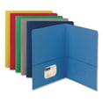 thumbnail image 1 of Smead Two-Pocket Folder, Textured Paper, 100-Sheet Capacity, 11 x 8.5, Assorted, 25/Box (87850), 1 of 3