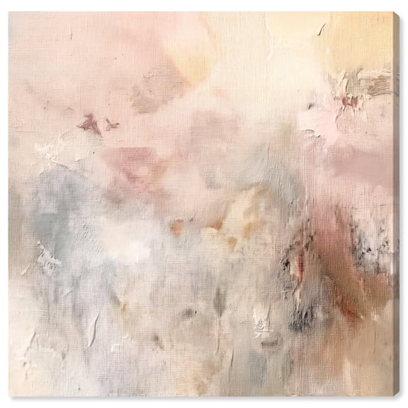 Smeared Codex (V) Canvas Minimalist Abstracts by Art Remedy, Gallery Wrapped, 24" x 24"