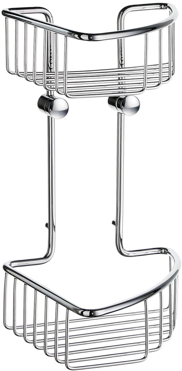Smedbo Double Soap Basket In Polished Chrome - Solid Brass, Rust-Proof Bathroom Accessory