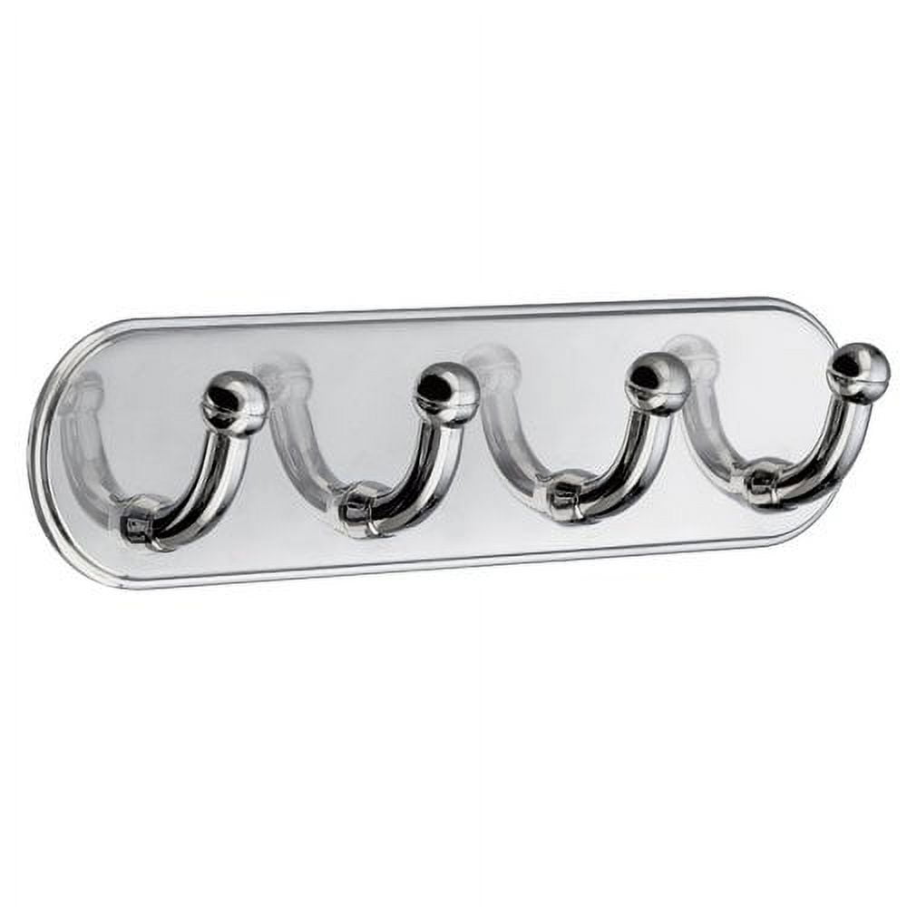 Smedbo Quadruple Self-Adhesive Wall Mounted Hook Rack