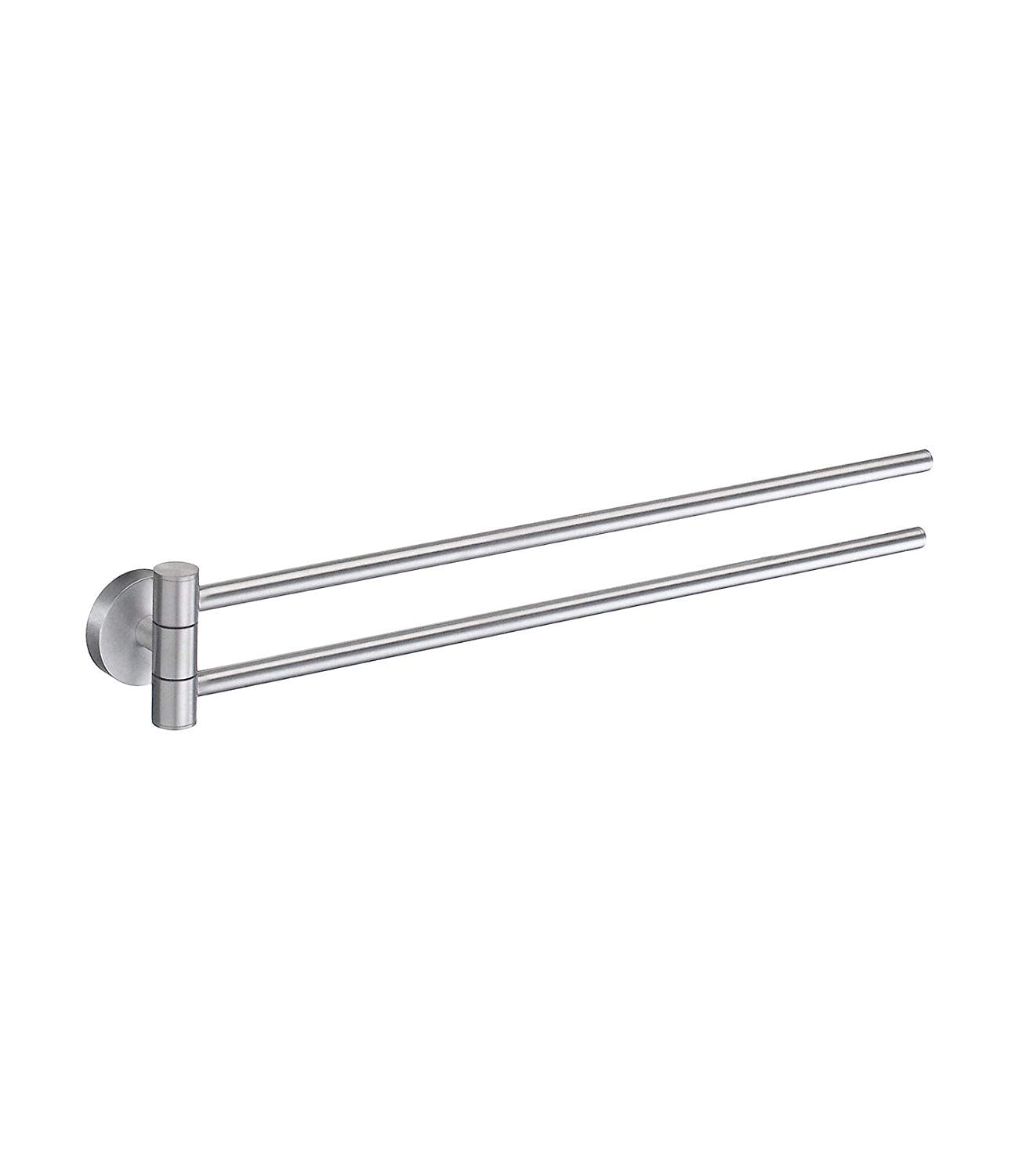 Smedbo SME RK326 Towel Rail Swing-Arm - Polished Chrome, 44.3 X 4.5 X 5 Cm, Wall-Mounted Bathroom Organizer