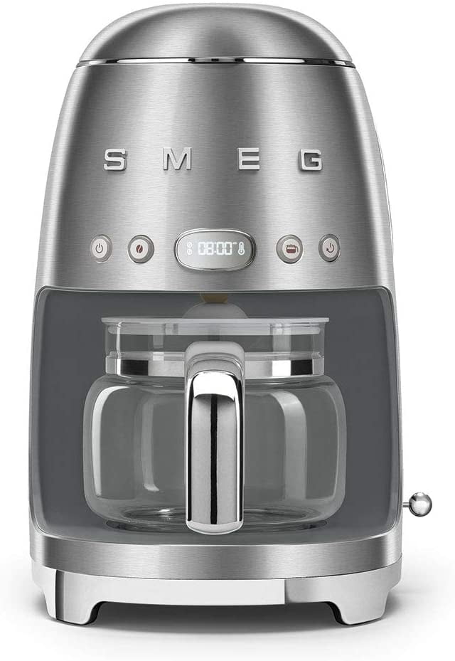 Retro Stainless Steel 10-Cup Programmable Coffee Maker