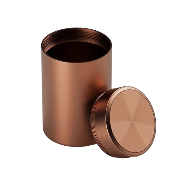 Smell Proof Jar Portable Aluminum Containers for Herbs, Spices, Coffee & More, Waterproof Smell Proof Container, Small Airtight Containers Coffee,3.6x2.2 inch