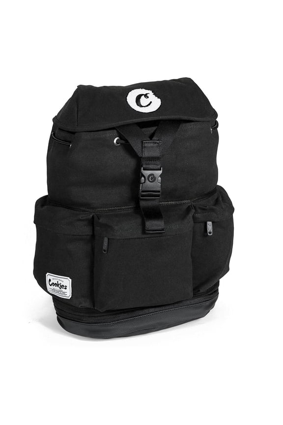 Smell Proof Utility Rucksack Backpack Canvas Travel Storage Bag Black