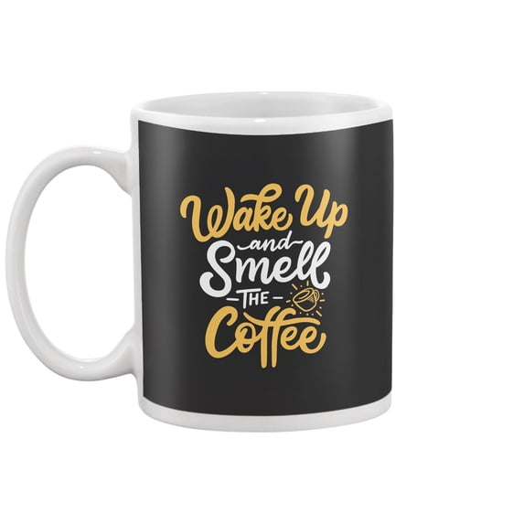 Smell The Coffee Design Mug -Image by Shutterstock