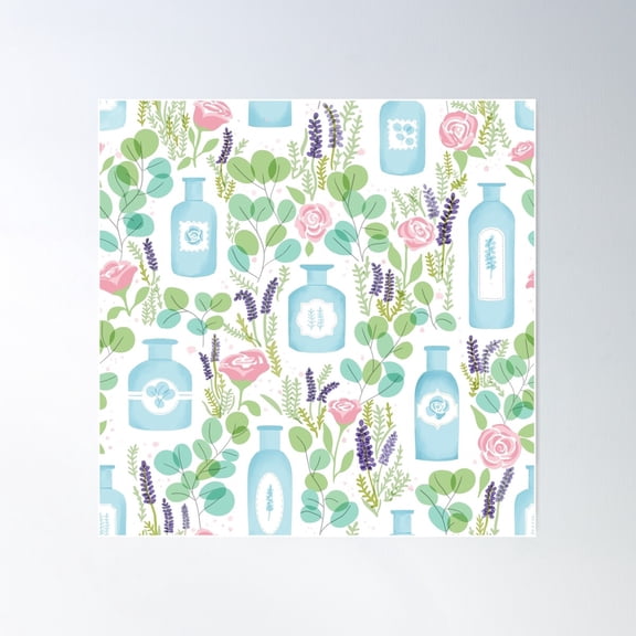 Smell Those Aromatherapy Oils Poster Wall Art, Modern Wall Decor For Living Room Bedroom, 24x24 UNFRAMED