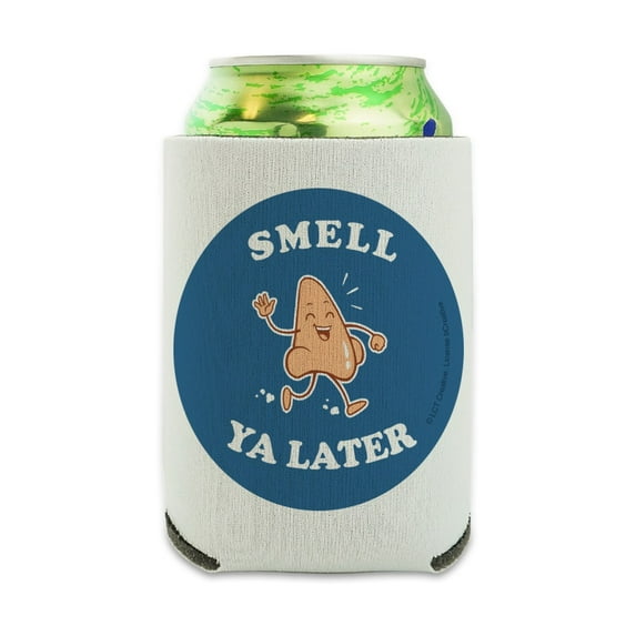 Smell Ya Later See Nose Funny Humor Can Cooler - Drink Sleeve Hugger Collapsible Insulator - Beverage Insulated Holder