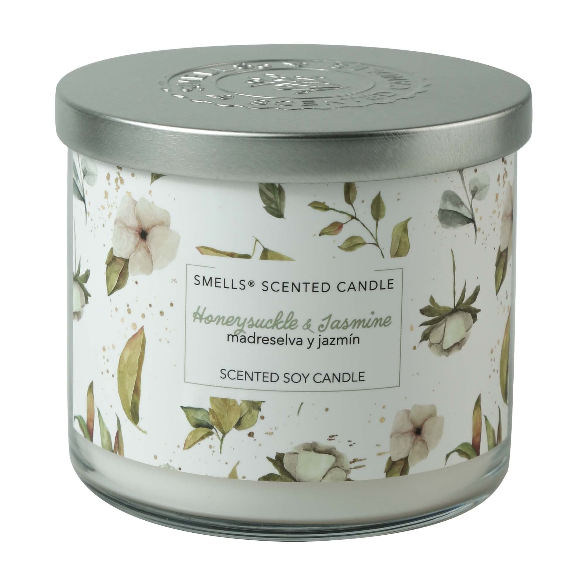 Smells Honeysuckle & Jasmine 3Wick Scented Candle, 16 oz