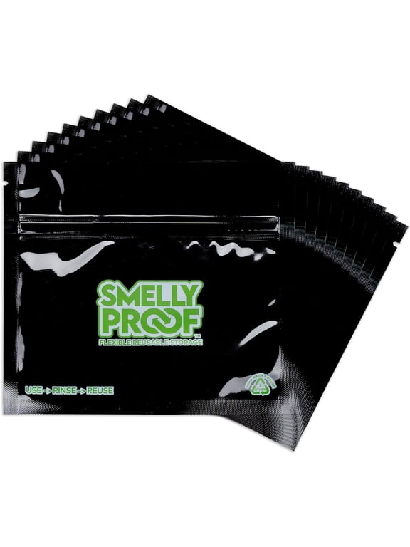 6"x4" 4-Mil Reusable Food Storage Bags, Triple Zip, Black, 10pk