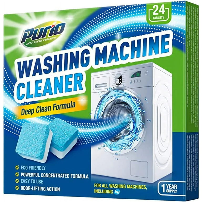 Smelly Washer Washing Machine Cleaner – Remove Grime with 24-Ct. Washer  Tablet Cleaners & 6-Ct. Fresh-Scent Wipes – Washing Machine Cleaner Tablets