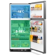 Techomey 19 Cu ft 2 Way Refrigerator Top Freezer Propane/LPG Off-Grid Outdoor