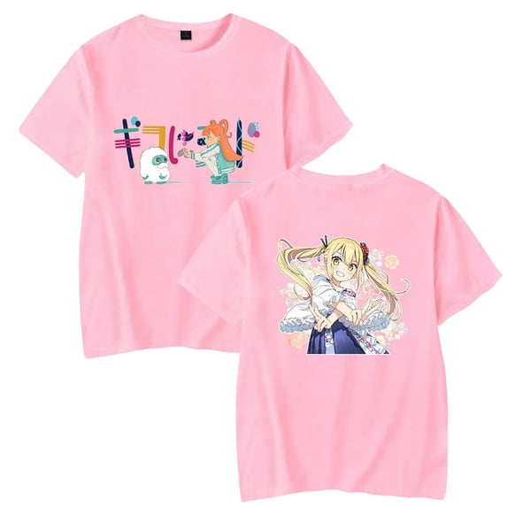Smg4 Merch T-shirt Summer Casaul Printed Logo Fashion Top Cool Round Neck Short Sleeve T-shirt,4XL,Pink-HL12980