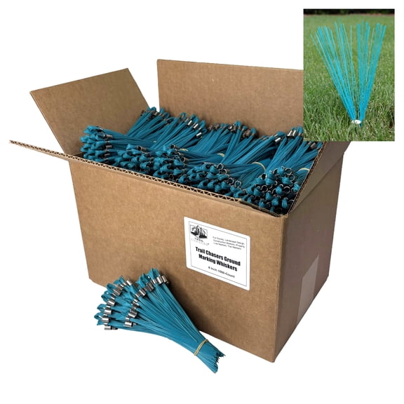 Trail Chasers Blue Construction Flags, 6 Inch, 1000-Count Survey, Construction & Landscaping