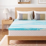Beddle Mattress Topper, 2 inches Twin Size Gel Memory Foam Bed Topper, Pressure Relief for Back Pain