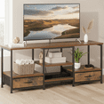 thumbnail image 1 of Beddle Modern TV Stand for 55 60 inch TV, Mid Century Entertainment Centre, Media Console Table with Storage for Living Room, Office, Black, 1 of 7