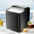 Smiaoer Portable Countertop Ice Maker with SelfCleaning, 2 Bullet Cube
