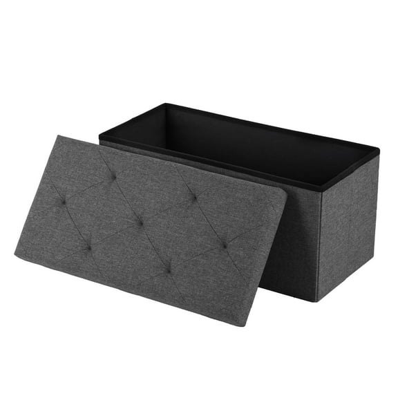 Beddle Storage Ottoman Bench,30 inch Multi-functional Foldable Storage Chest for Bedroom End of Bed, Foot Rest for Living Room
