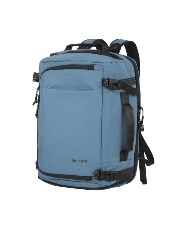 Travel carry on Backpack Laptop 17.5 Inch Business Anti Theft Slim Sturdy College School Computer Bag.(Light Blue)