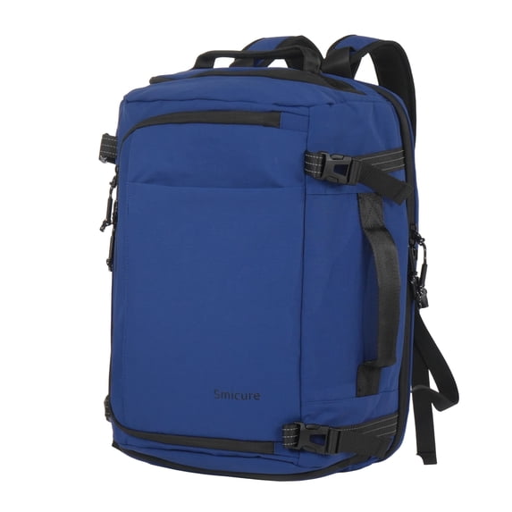 Smicure Travel carry on Backpack Laptop Business 17.5 Inch Business Anti Theft Slim Sturdy College School Computer Bag.(Dark Blue)