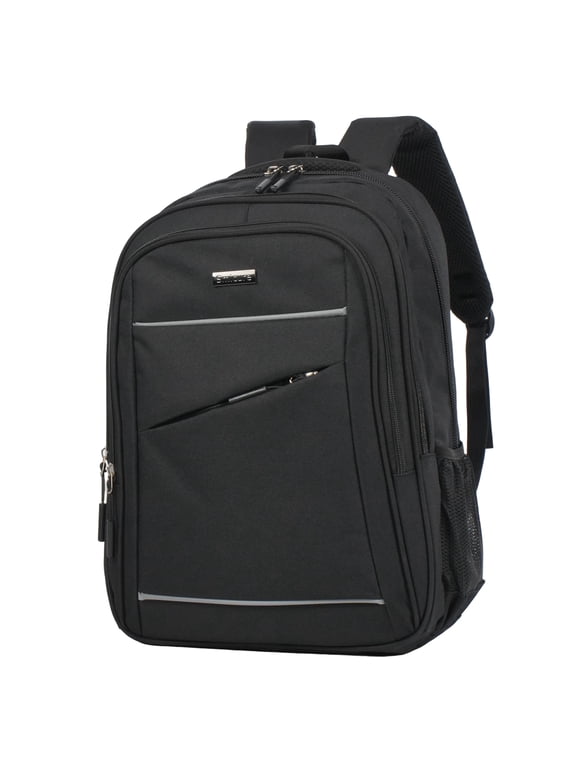 Travel carry on Backpack Business slim Sturdy Laptops Backpack, College School Computer Bag Gift for Men & Women Fits 15 Inch Notebook.Black