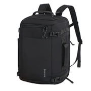 Smicure Travel carry on Backpack Laptop Business 17.5 Inch Business Anti Theft Slim Sturdy College School Computer Bag.Black