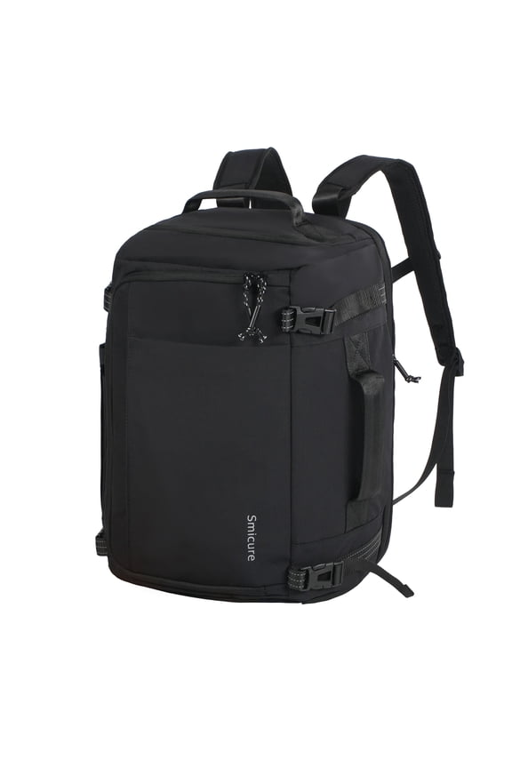 Travel carry on Backpack Laptop Business 17.5 Inch Business Anti Theft Slim Sturdy College School Computer 2 in 1 Duffel Bag.Black