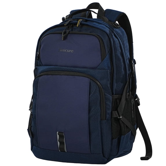 Smicure Travel carry on Backpack Laptop Business 18 Inch Business Anti Theft Slim Sturdy College School Computer Bag.Blue