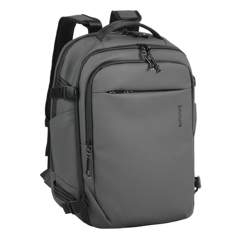 Smicure Travel carry on Backpack Laptop Business 18 Inch Business Anti Theft Slim Water Resistant Sturdy College Computer Bag.Gray
