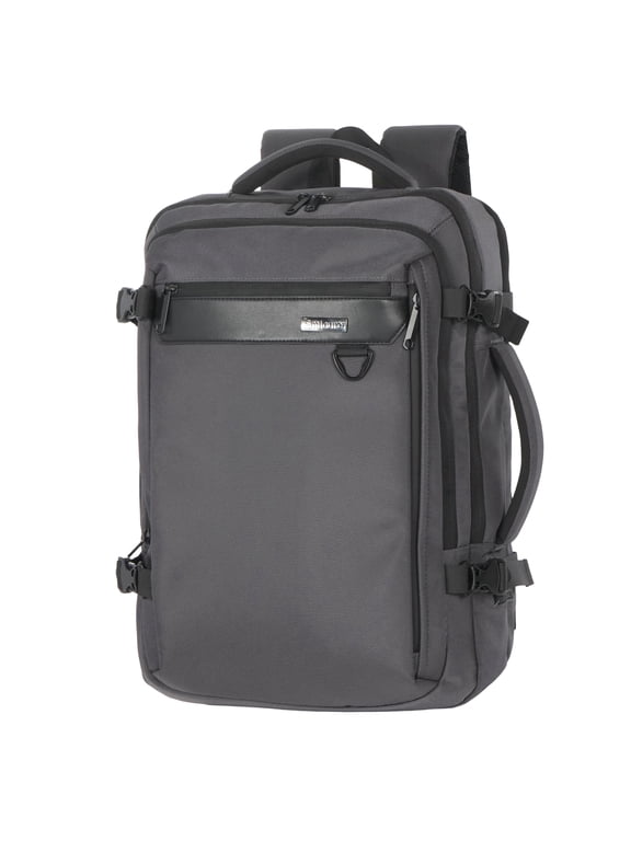 Travel carry on Backpack Laptop Business 18.5 Inch Business Slim Sturdy College School Computer Bag.Gray