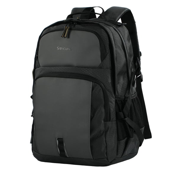 Smicure Travel carry on Backpack Laptop Business 18 Inch Business Anti Theft Slim Sturdy College School Computer Bag.Gray