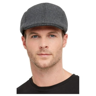 Smiffy's Costumes Adilt's Grey 1920s Gangster Newsboy Flat Hat Costume Accessory